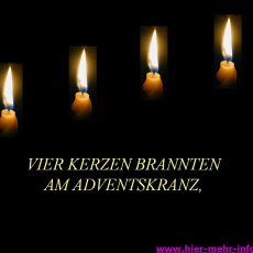 Advent, Advent, ein Lichtlein brennt!